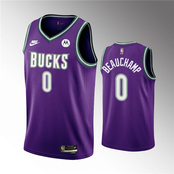 Milwaukee Bucks #0 MarJon Beauchamp 2022-23 Purple Classic Edition Swingman Stitched Jersey - Zenithce