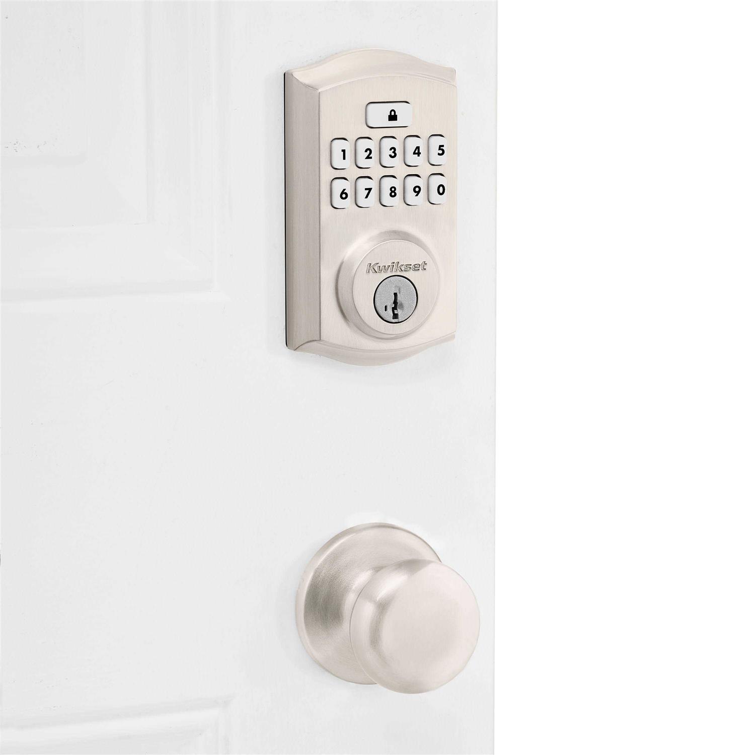 Kwikset Signature Series SmartCode Deadbolts Touchpad Single Cylinder Smartkey Electronic Deadbolt Lighted Keypad 99690 - Zenithce