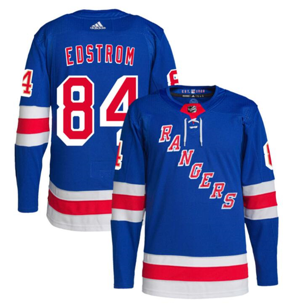 New York Rangers #84 Adam Edstrom Royal Stitched Jersey - Zenithce
