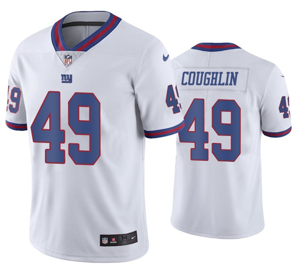 New York Giants #49 Carter Coughlin 2020 White Color Rush Stitched Jersey - Zenithce