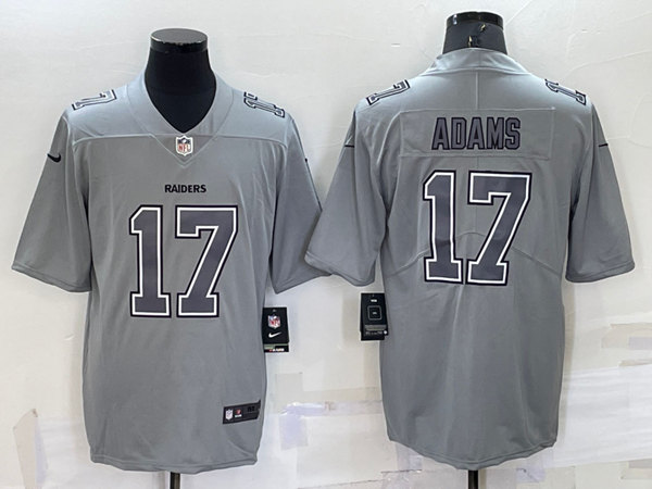 Las Vegas Raiders #17 Davante Adams Gray Atmosphere Fashion Stitched Jersey - Zenithce