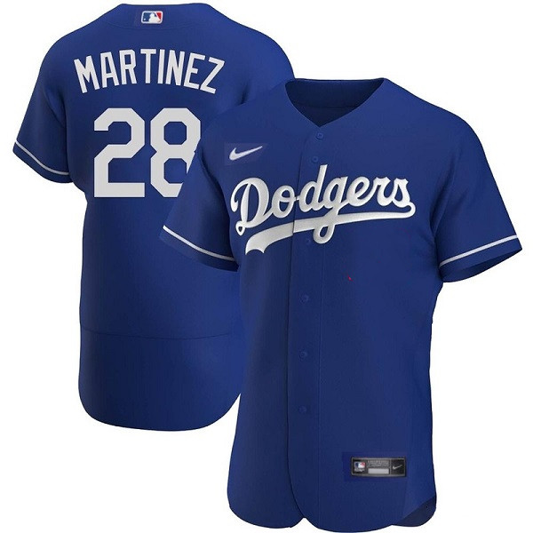 Los Angeles Dodgers #28 J.D. Martinez Blue Flex Base Stitched Jersey - Zenithce