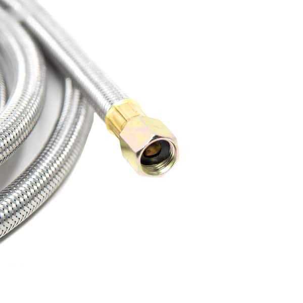 Gasone 2113 High Pressure Propane 0-20 PSI Regulator with 4ft Qcc-1 Type Steel Braided Hose - Zenithce
