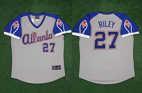 Atlanta Braves #27 Austin Riley Gray Cool Base Stitched Jersey - Zenithce
