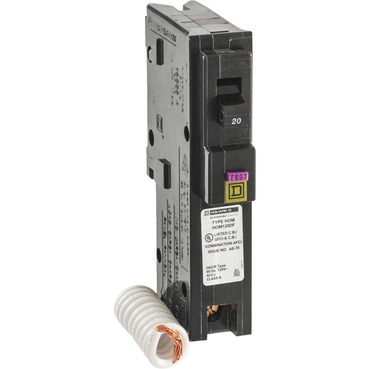 Square D HOM120CP Homeline Single Pole Circuit Breaker - Zenithce