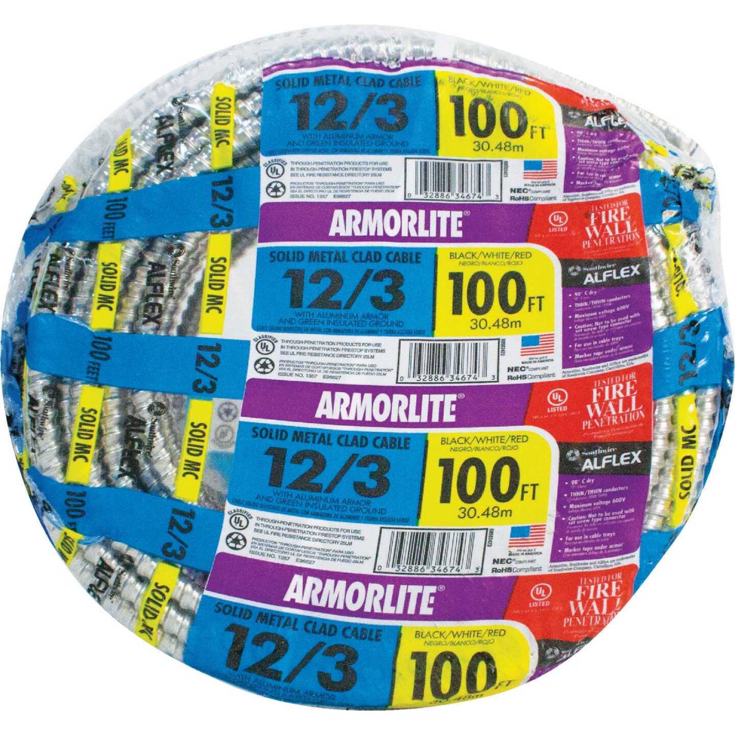 Southwire 100 Ft. 12/2 MC Armored Cable 68580023 - Zenithce