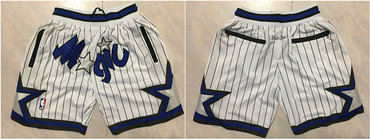 Orlando Magic White Just Don Stitched Shorts - Zenithce
