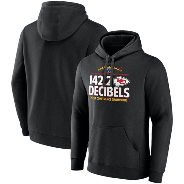 Kansas City Chiefs Black 2024 AFC Champions Hometown Not Done Fleece Pullover Hoodie - Zenithce