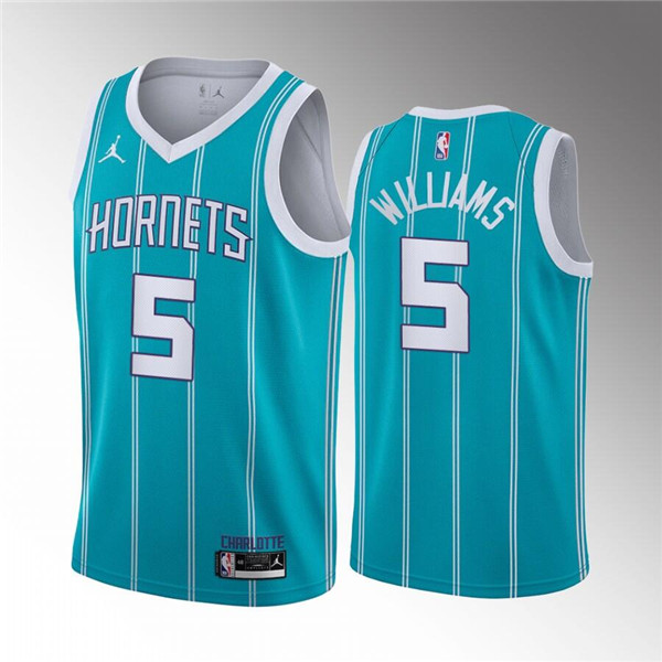 Charlotte Hornets #5 Mark Williams 2022 Draft Stitched Jersey - Zenithce