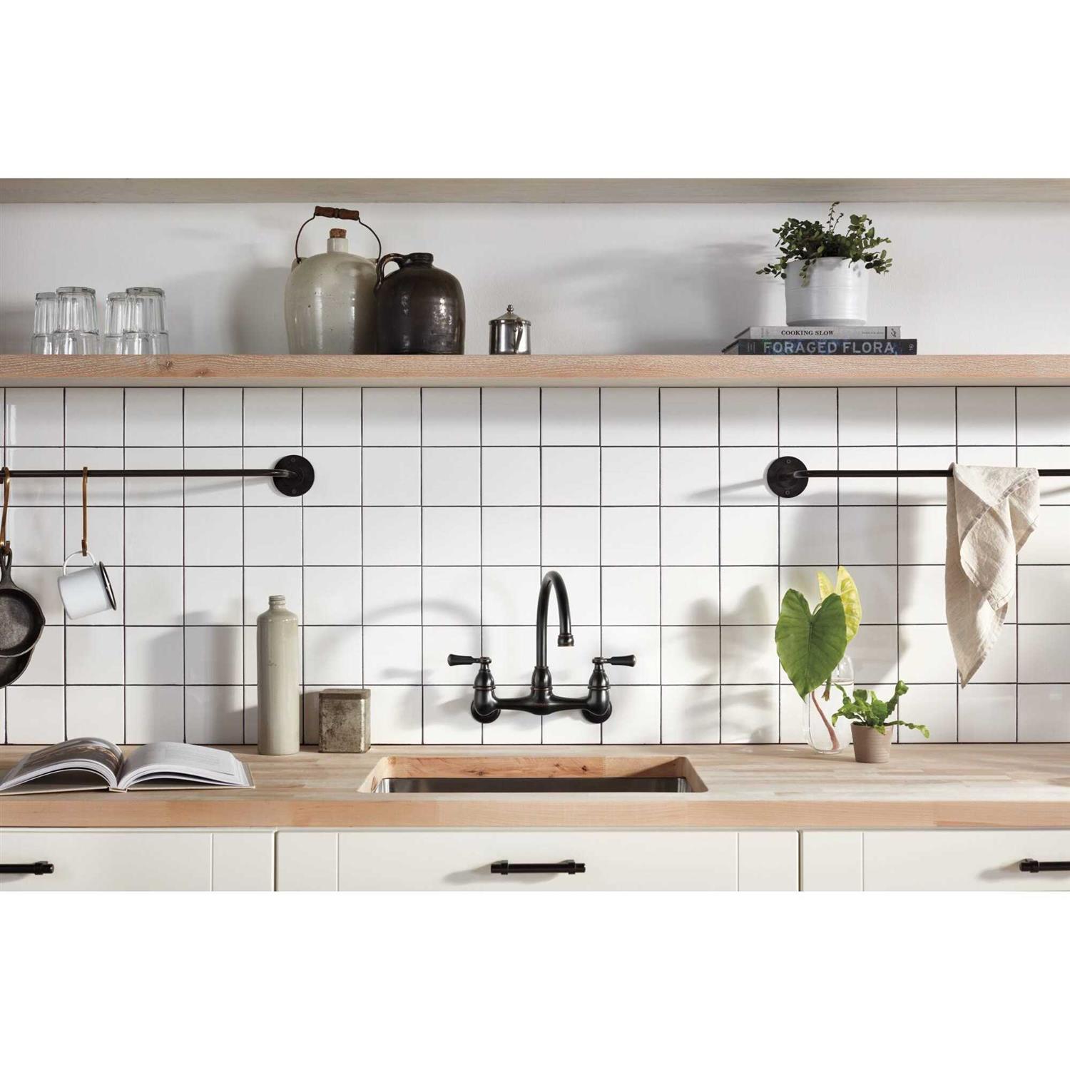Peerless Elmhurst Two-Handle Kitchen Faucet Wall-mount P2765LF - Zenithce
