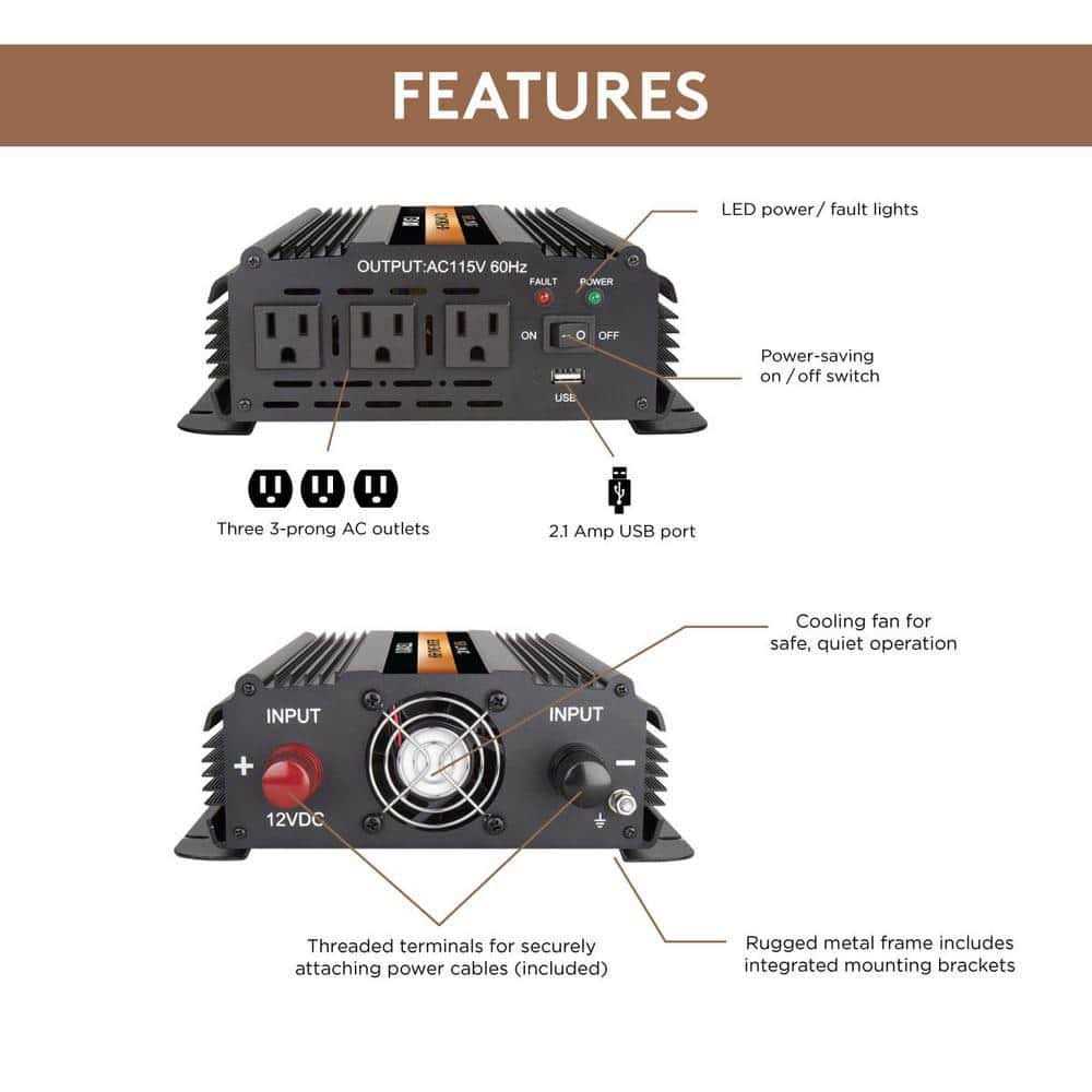 Duracell High Power Inverter DRINV400 - Zenithce