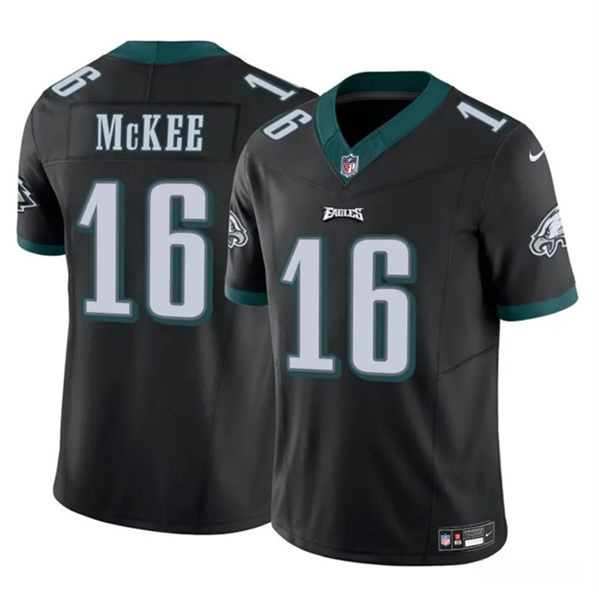 Philadelphia Eagles #16 Tanner McKee Black F.U.S.E. Vapor Untouchable Limited Stitched Jersey - Zenithce