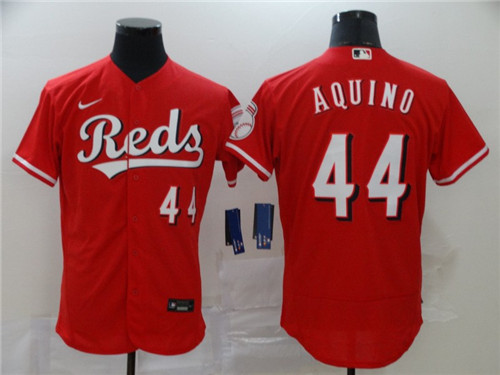 Cincinnati Reds #44 Aristides Aquino Reds Flex Base Stitched Jersey - Zenithce