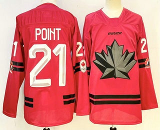 Canada #21 Brayden Point Red Stitched Jersey - Zenithce
