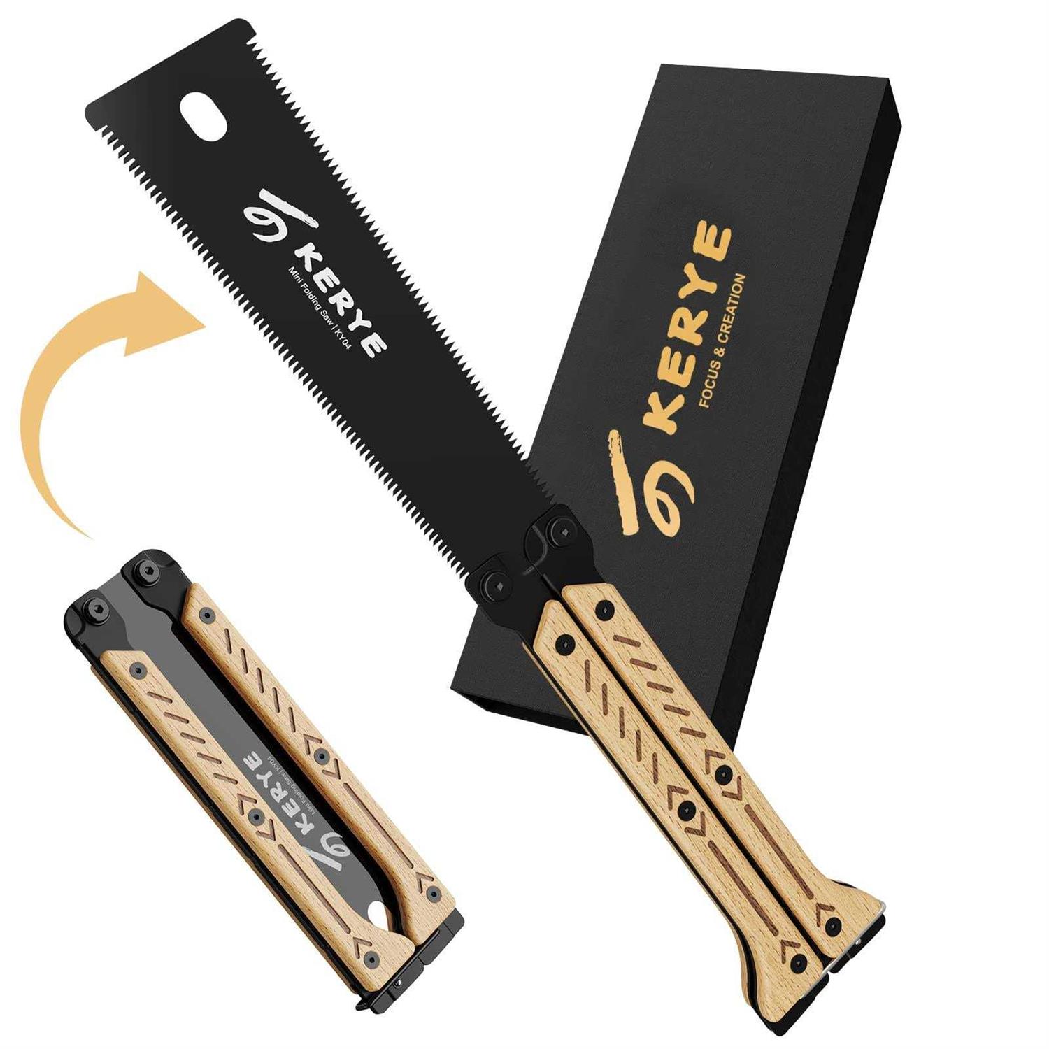 KERYE Hand Saw Tools 5.5 Inch Mini Folding Saw SK5 Blade Wood Saw Woodworking - Zenithce