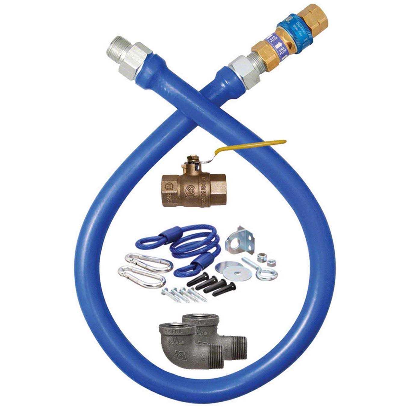 Dormont 1650NPFS48 Stationary Gas Connector Hose - Zenithce