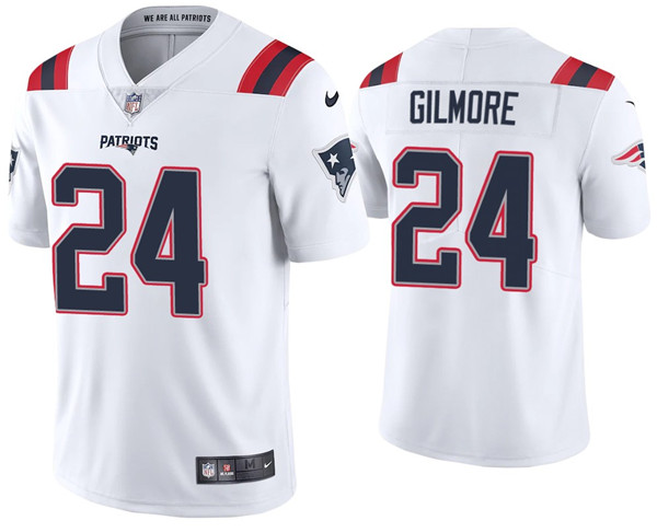 New England Patriots #24 Stephon Gilmore 2020 White Vapor Untouchable Limited Stitched Jersey - Zenithce
