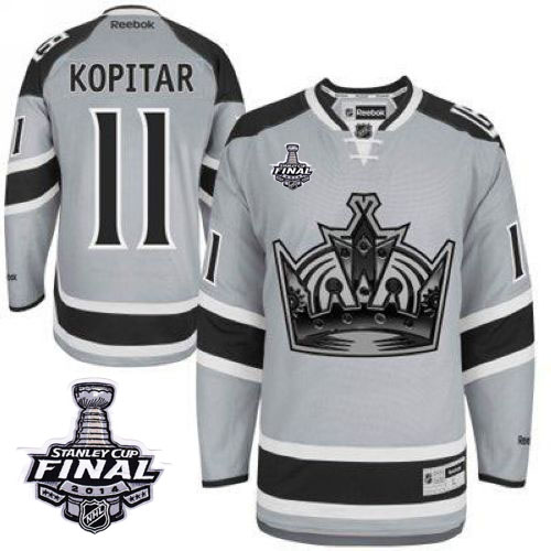 Kings #11 Anze Kopitar Grey 2014 Stadium Series Stanley Cup Finals Stitched Jersey - Zenithce