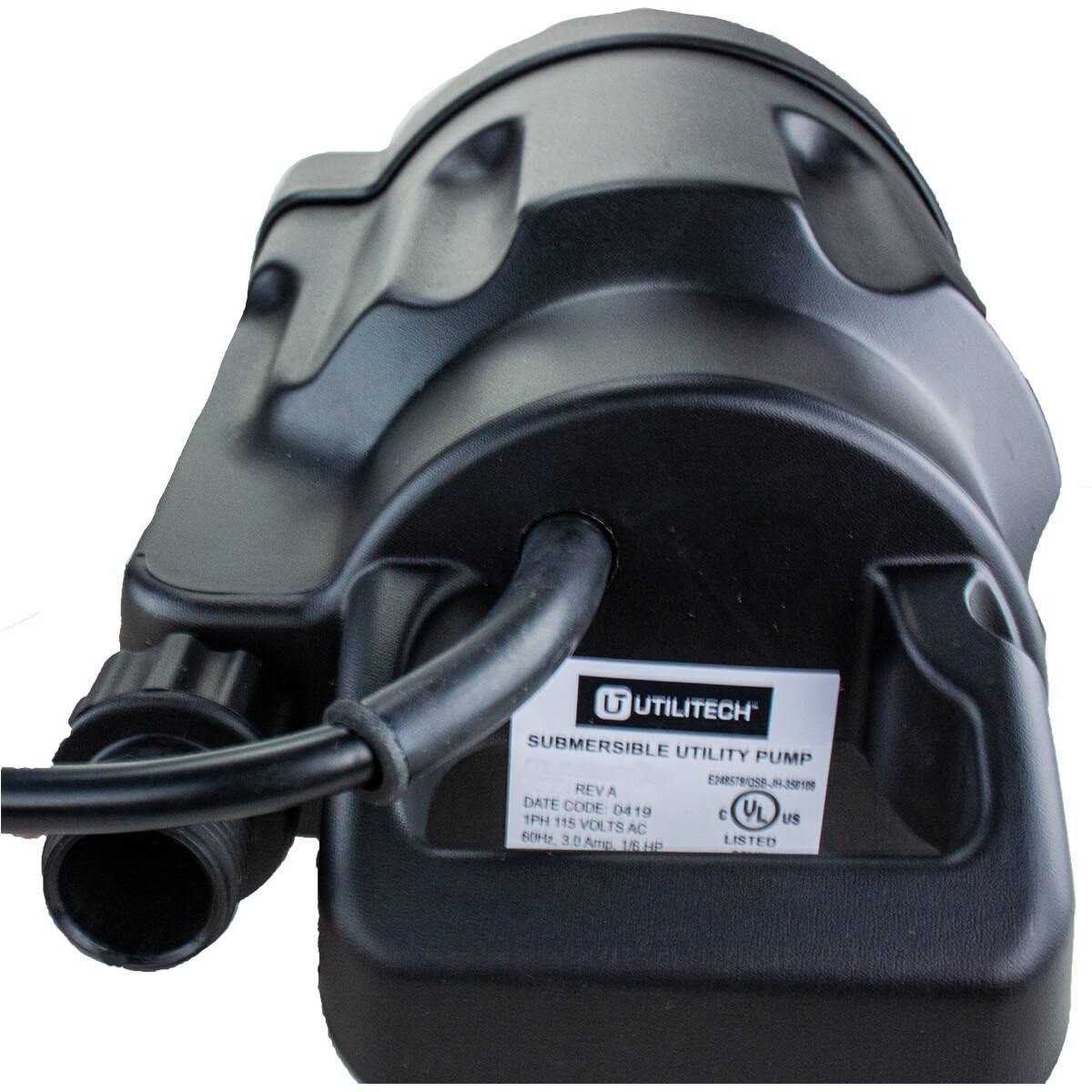 Utilitech 0.33-HP Aluminum Submersible Sump Pump 148010 - Zenithce