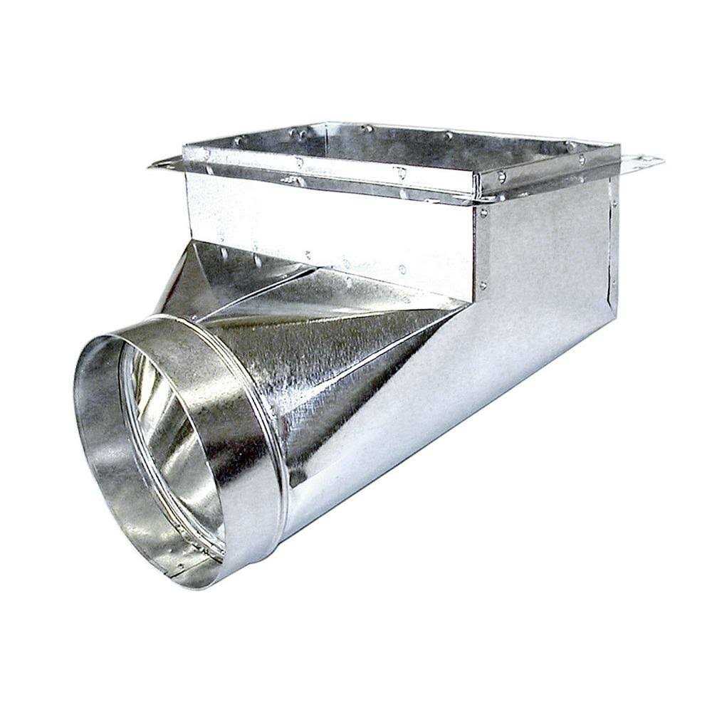 Master Flow 8 in. x 4 in. x 90 Degree Register Box with Flange - Zenithce