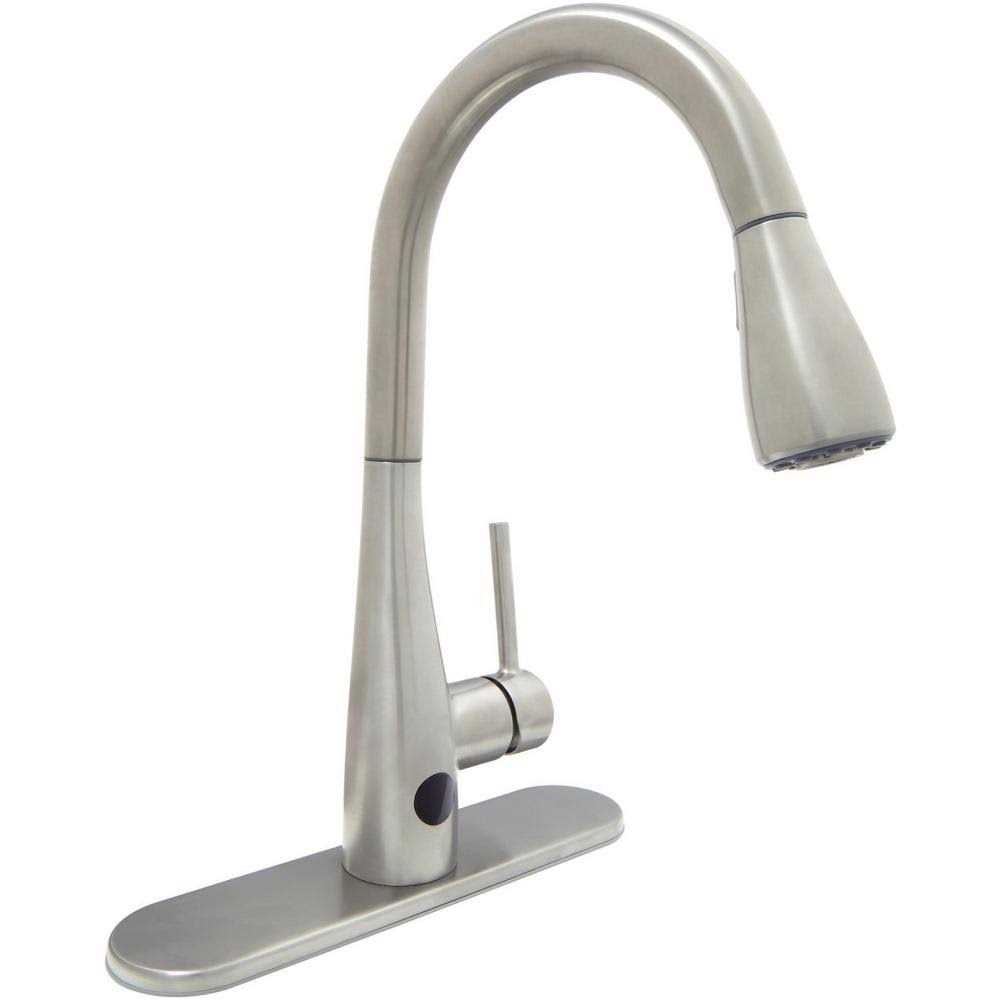Glacier Bay Nottely Touchless Single Handle Pull-Down Kitchen Faucet - Zenithce