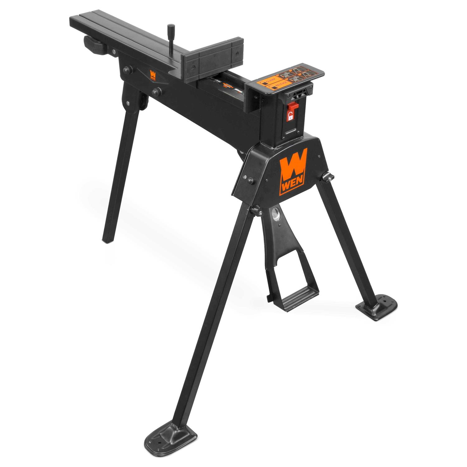 WEN 600-Pound Capacity Portable Clamping Saw Horse Work Bench - Zenithce