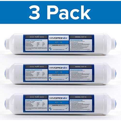 Hydronix ICF-10 Inline Coconut Carbon Water Filter - Zenithce
