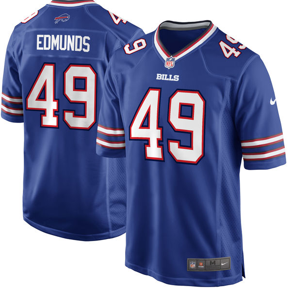 Buffalo Bills #49 Tremaine Edmunds Royal 2018 Draft First Round Pick Game Jersey - Zenithce