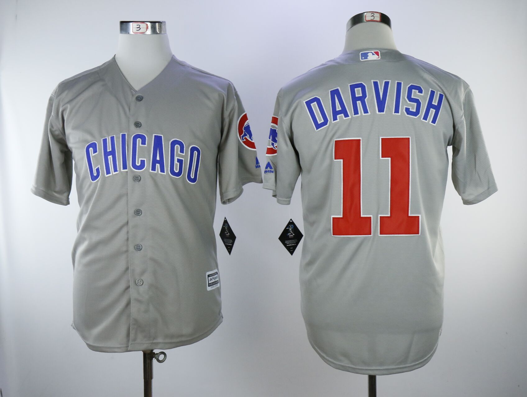 Chicago Cubs #11 Yu Darvish Gray Cool Base Stitched Jersey - Zenithce
