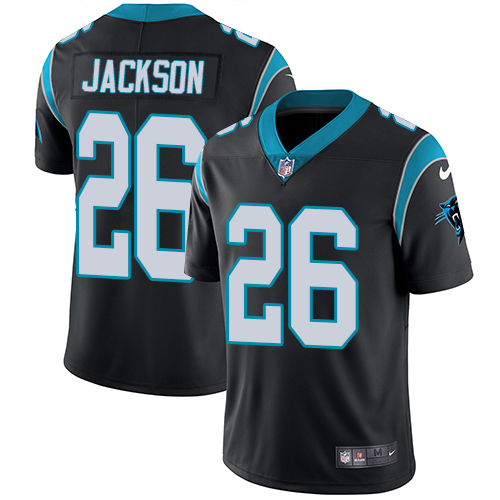 Carolina Panthers #26 Donte Jackson Black Vapor Untouchable Limited Stitched Jersey - Zenithce