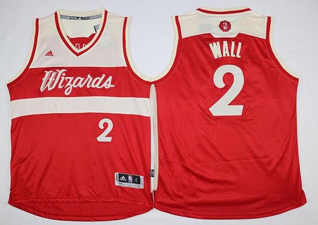 Washington Wizards #2 John Wall Revolution 30 Swingman 2015 Christmas Day Red Jersey - Zenithce