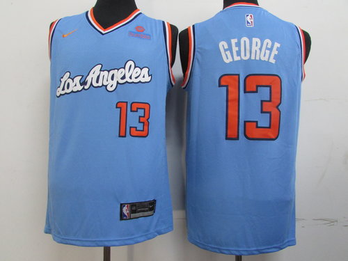 Clippers 13 Paul George Light Blue Swingman Jersey - Zenithce