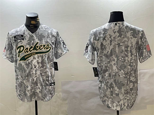 Green Bay Packers Blank 2024 Arctic Camo Salute To Service Stitched Jersey - Zenithce