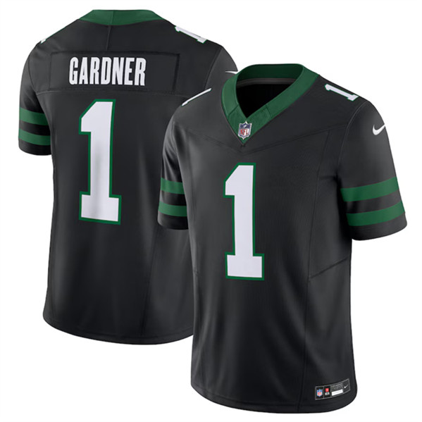 New York Jets #1 Ahmad Sauce Gardner Black 2024 F.U.S.E. Vapor Untouchable Limited Stitched Jersey - Zenithce
