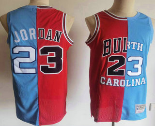 Chicago Bulls #23 Michael Jordan Blue Red Two Tone Stitched Hardwood Classic Swingman Jersey - Zenithce