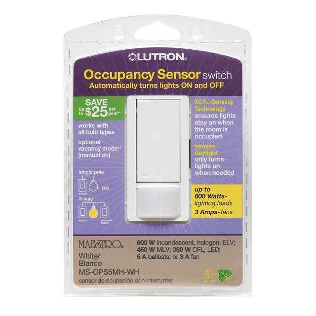 Lutron MS-OPS5M-WH Maestro Sensor Switch - Zenithce