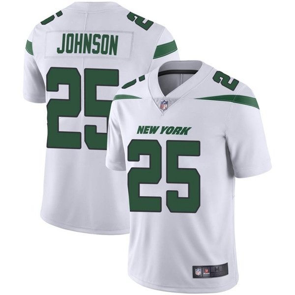 New York Jets #25 Ty Johnson White Vapor Untouchable Limited Stitched Jersey - Zenithce