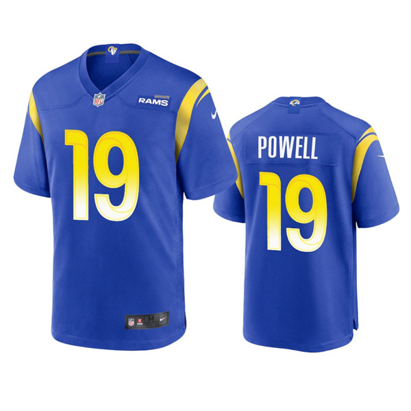 Los Angeles Rams #19 Brandon Powell Royal Stitched Football Game Jersey - Zenithce