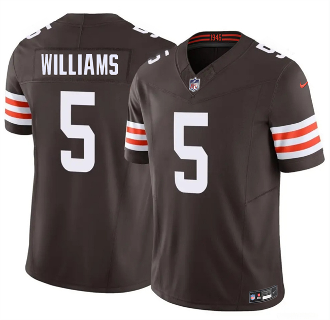 Cleveland Browns #5 Quincy Williams Brown 2026 F.U.S.E. Vapor Limited Stitched Jersey - Zenithce