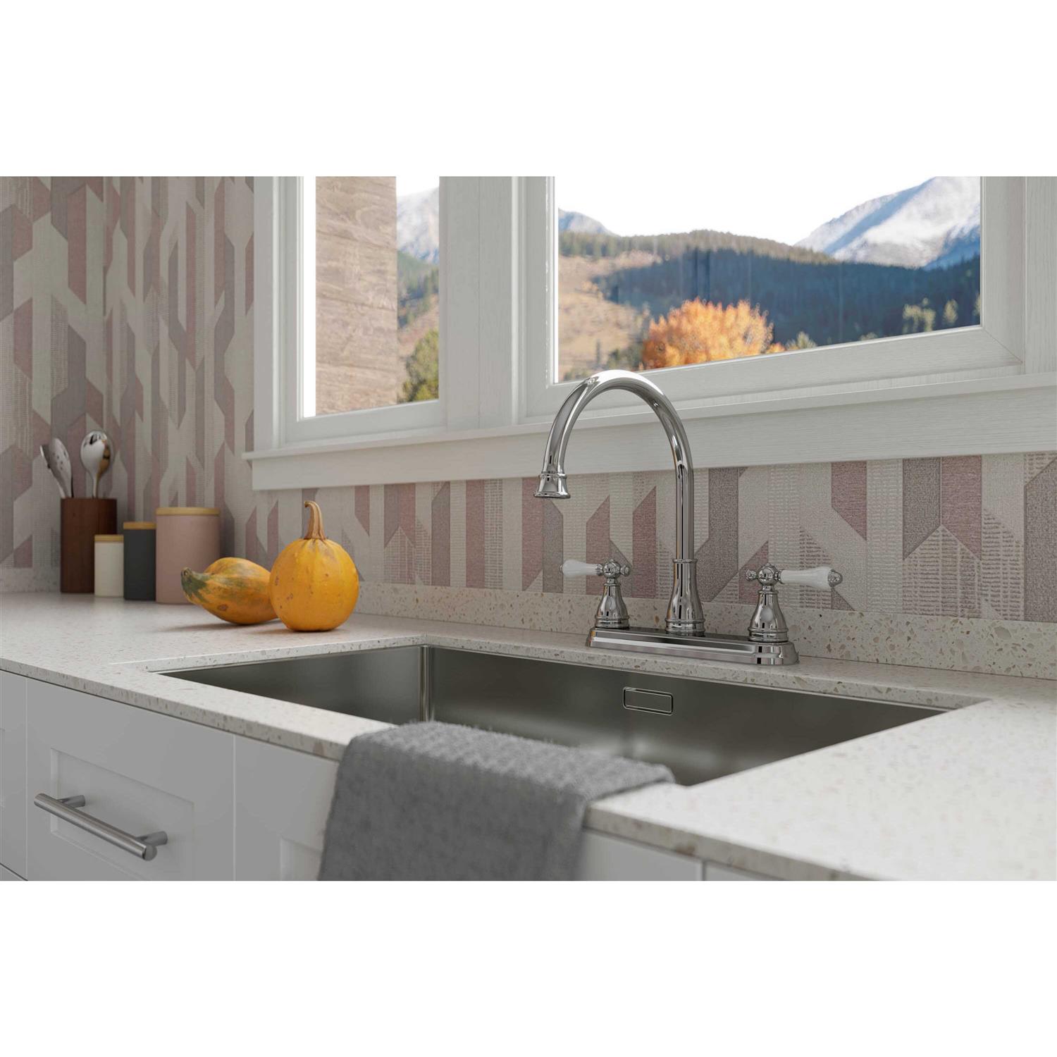 Pfister Shelton Stainless Steel Single Handle Pull-out Kitchen Faucet F-WKP-700S - Zenithce