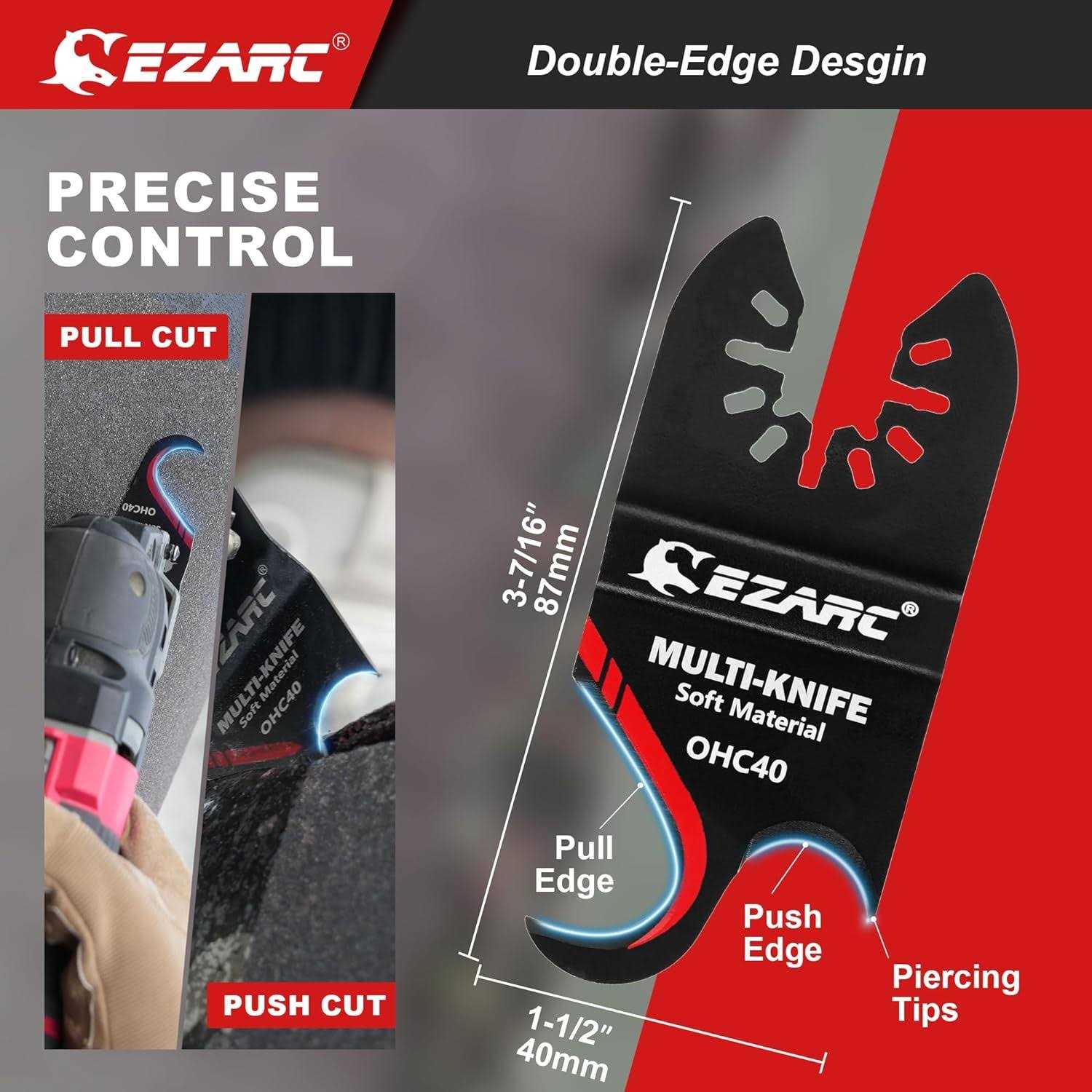 EZARC Oscillating Blades Carbide Multitool Saw Blades for Hard Material - Zenithce