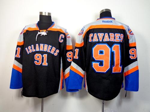 Islanders #91 John Tavares Black Third Stitched Jersey - Zenithce