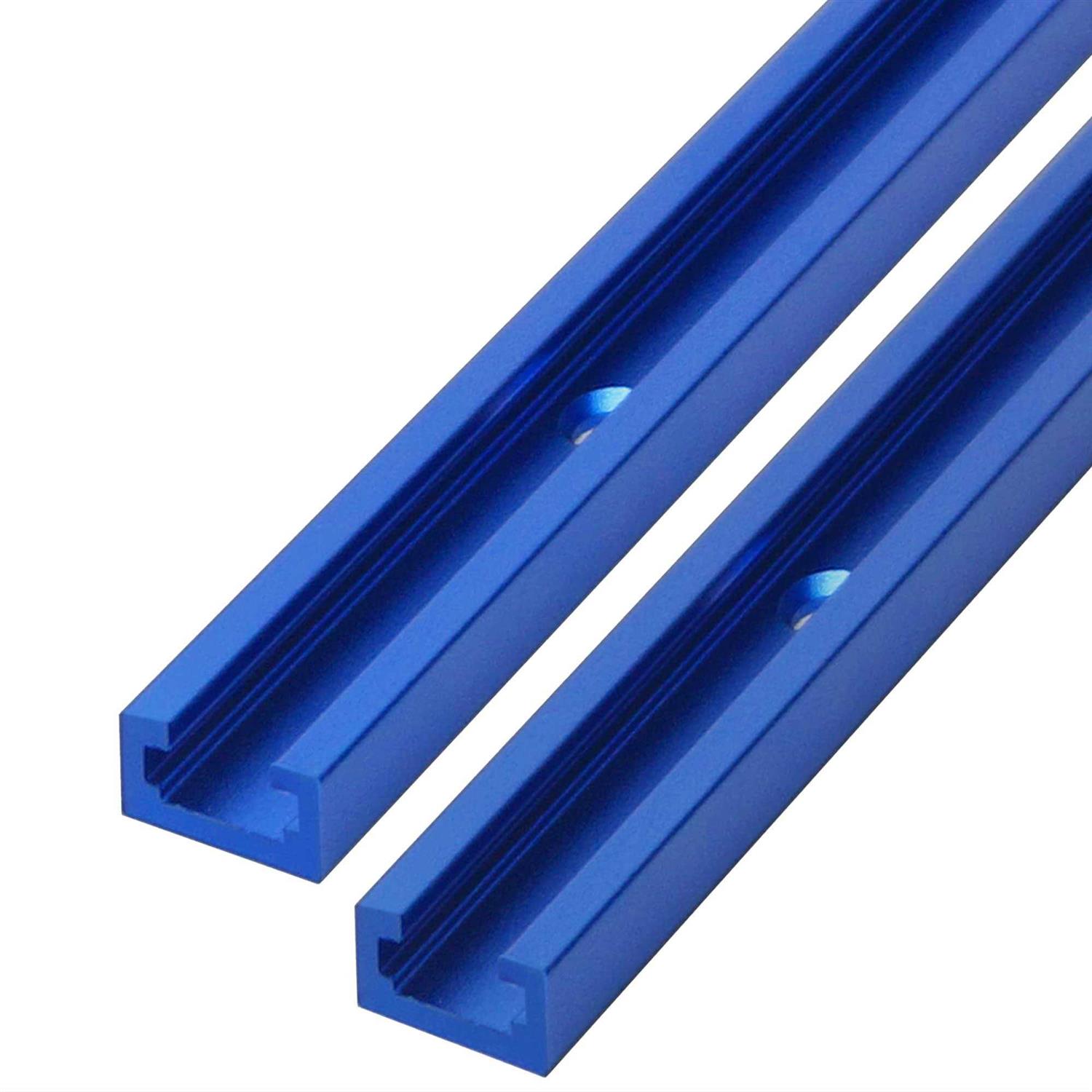 T-Track for Woodworking with Screws Aluminum Alloy Woodworking Tools Double Cut Profile Universal T-Tracks with Predrilled - Zenithce