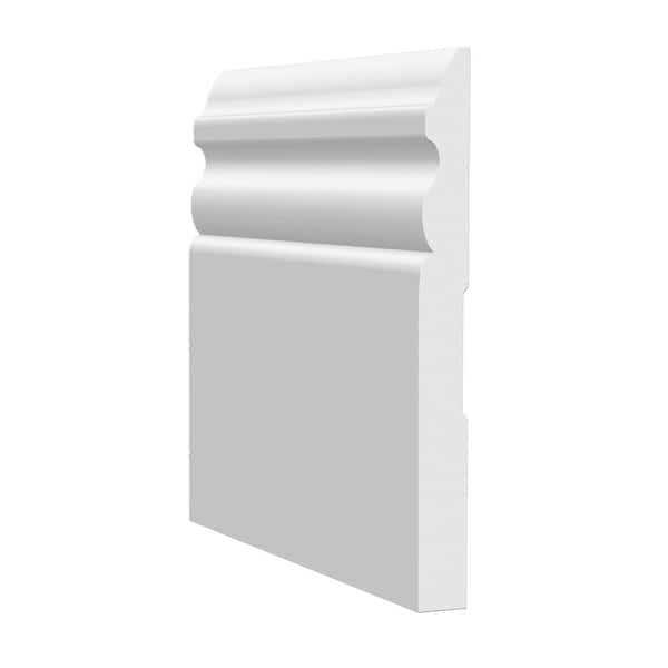 MTRIM Baseboard Prepainted 9/16 in. Height x 5.25 in. Width x Length - Zenithce
