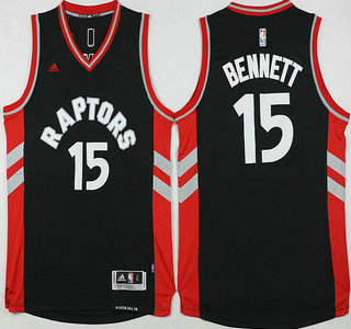 Toronto Raptors #15 Anthony Bennett Revolution 30 Swingman 2015-16 New Black Jersey - Zenithce