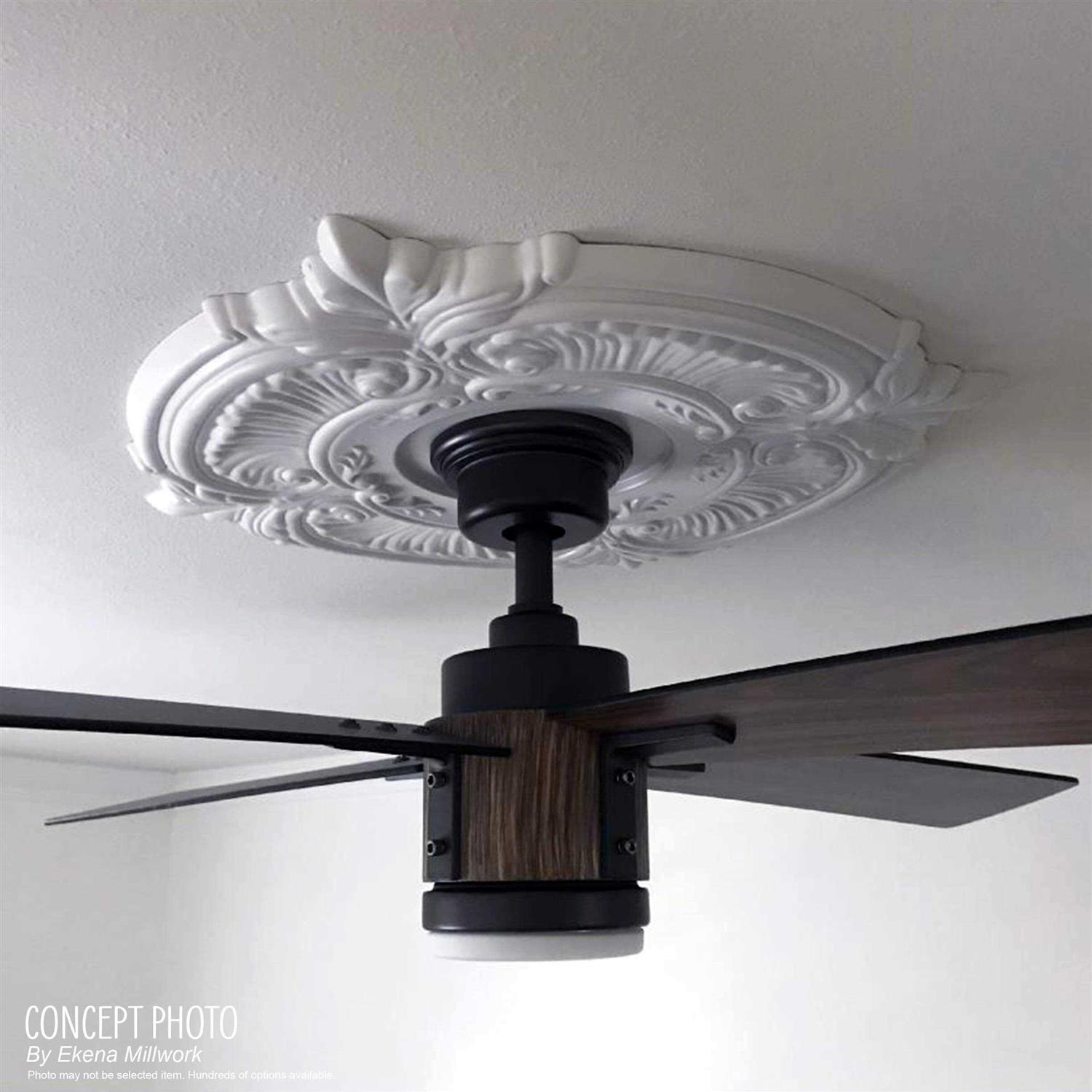 Traditional Thermoformed PVC Ceiling Medallion Ekena Millwork - Zenithce