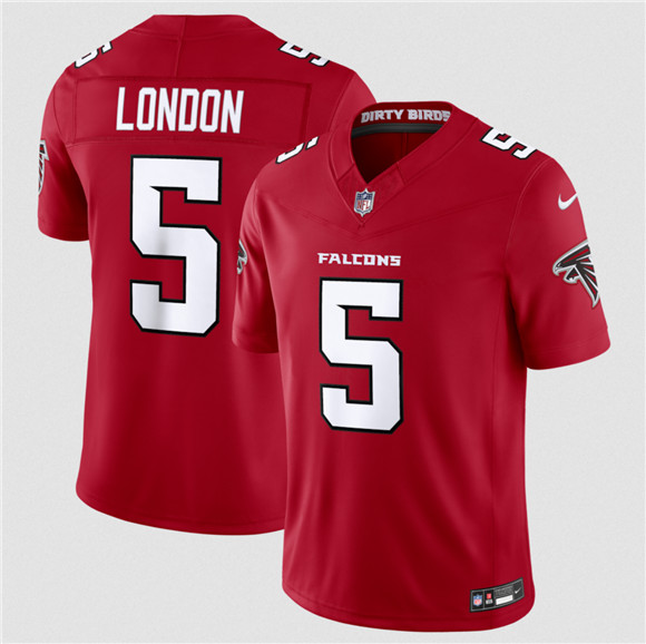 Atlanta Falcons #5 Drake London Red 2026 New F.U.S.E. Vapor Untouchable Limited Stitched Jersey - Zenithce