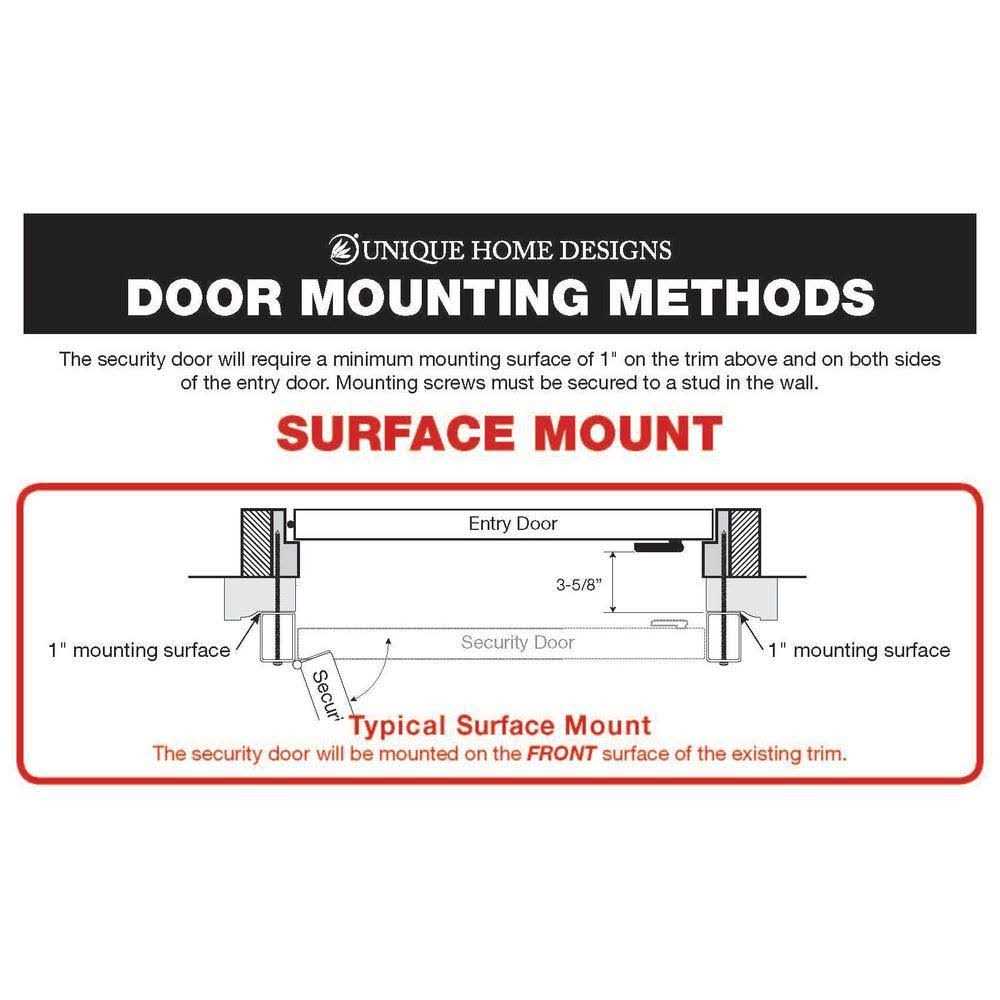Titan 80 in. Su Casa White Surface Mount Outswing Steel Security Door with Expanded Metal Screen - Zenithce