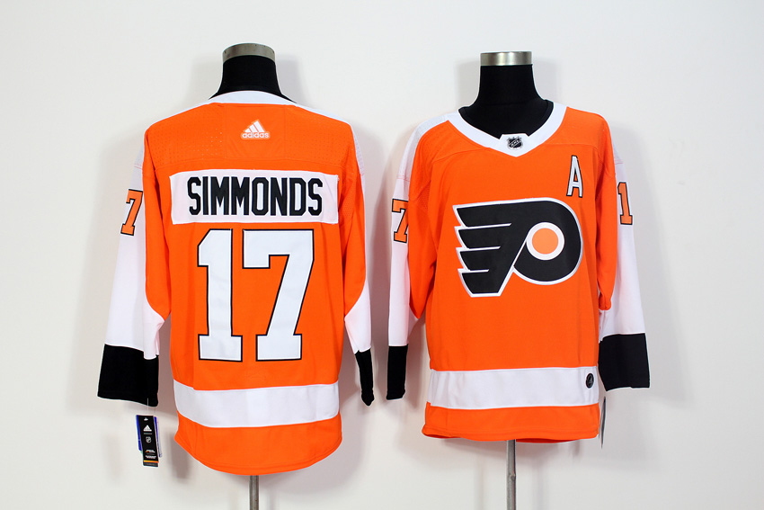 Philadelphia Flyers #17 Wayne Simmonds Orange Stitched Adidas Jersey - Zenithce