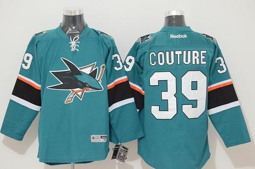 Sharks #39 Logan Couture Teal Stitched Jersey - Zenithce